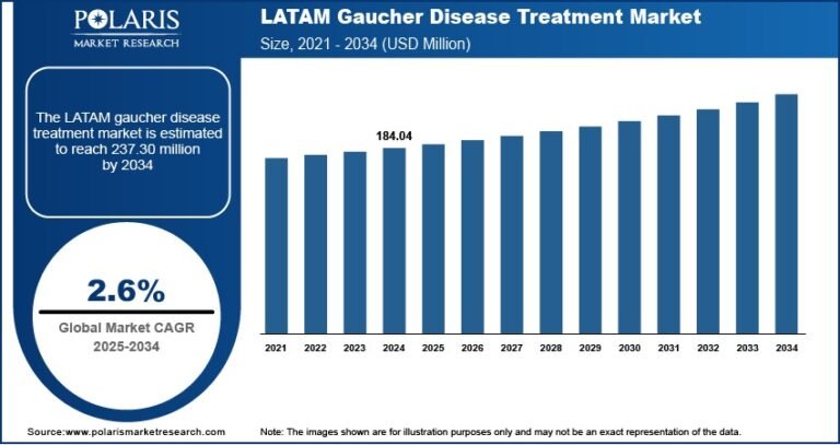LATAM Gaucher Disease Treatment Market Projected to Hit USD 237.30 Million by 2034, Growing at a CAGR of 2.6%