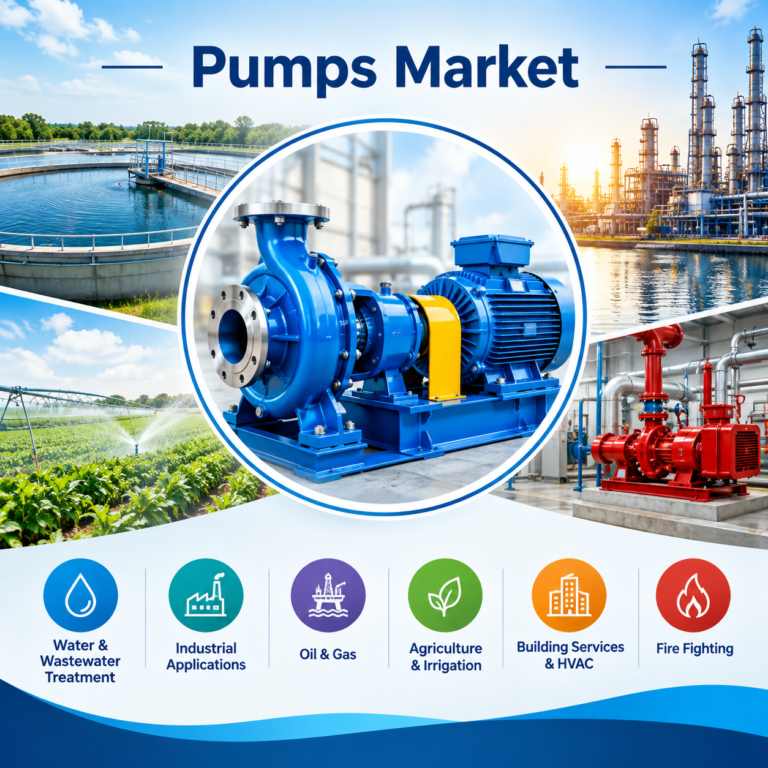 Pumps Market to Reach US$114.32 Billion by 2034, Growing at 4.60% CAGR