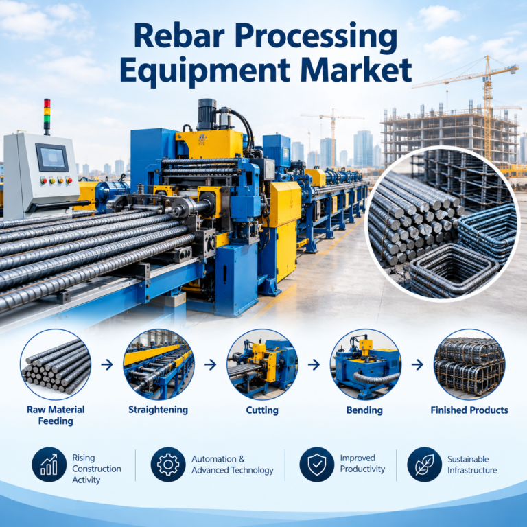 Rebar Processing Equipment Market to Reach US$1,633.88 Million by 2034, Growing at 6.79% CAGR