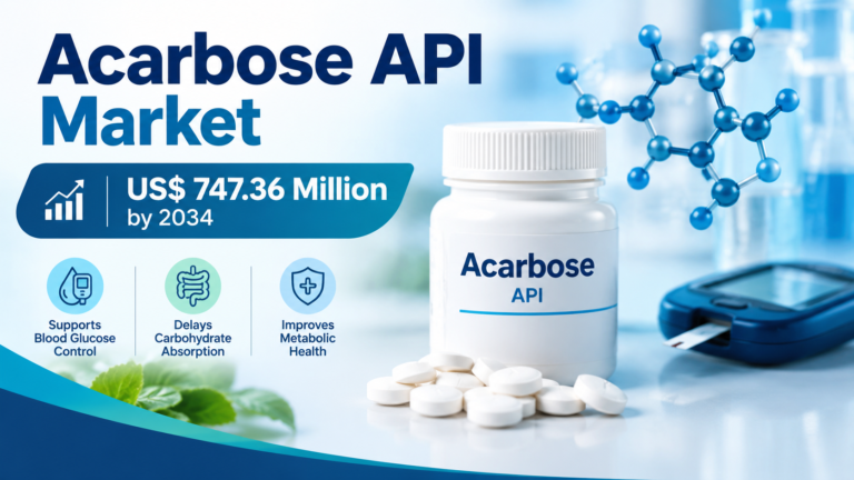 Global Acarbose API Market Poised for 4.88% CAGR Growth Through 2034