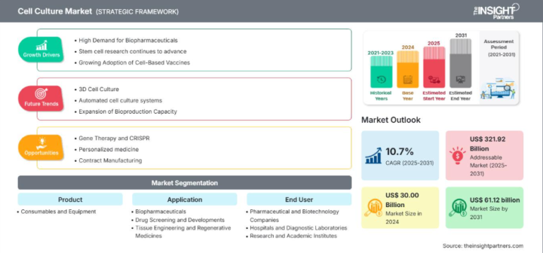 Cell Culture Market Set to Reach US$ 61.12 Billion by 2031, Growing at 10.7% CAGR