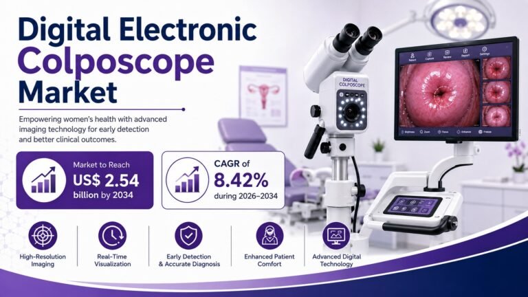 Digital Electronic Colposcope Market Set to Reach US$ 2.54 Billion by 2034