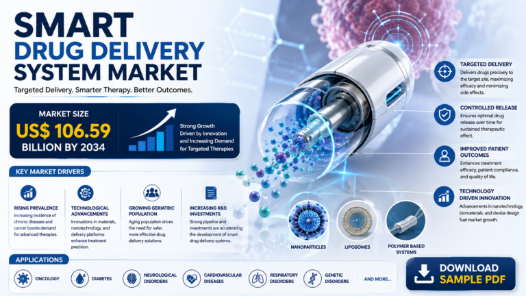Smart Drug Delivery System Market Growth Accelerates: US$ 106.59 Billion Opportunity by 2034