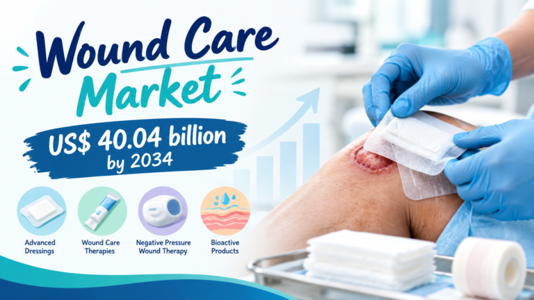 Wound Care Market Outlook 2034: US$ 40.04 Billion Market Size Driven by Rising Demand
