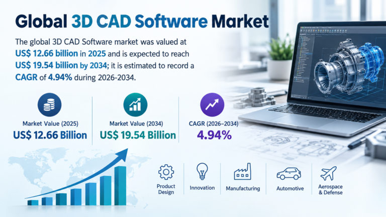3D CAD Software Market Size, Growth and Trends Forecast by 2034