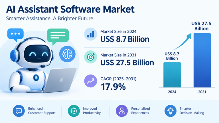 AI Assistant Software Market To Reach US$ 27.5 Billion By 2031
