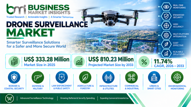 Drone Surveillance Market Growth Driven by AI-Powered Industrial Monitoring
