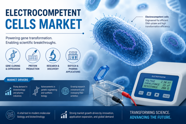Electrocompetent Cells Market Unlocks New Biotechnology Opportunities by 2034