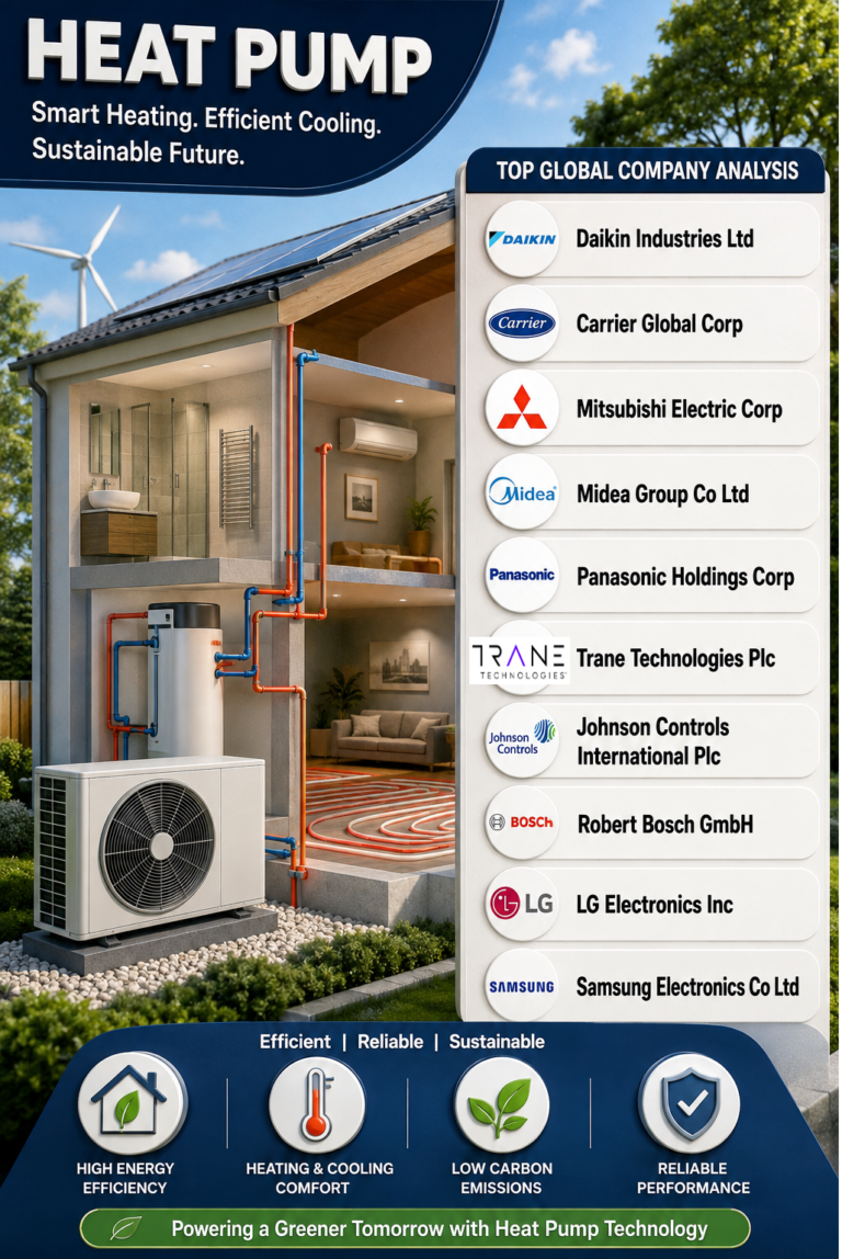 Heat Pump Market Projected to Reach US$ 214.48 Billion by 2034, Registering a Strong 10.7% CAGR