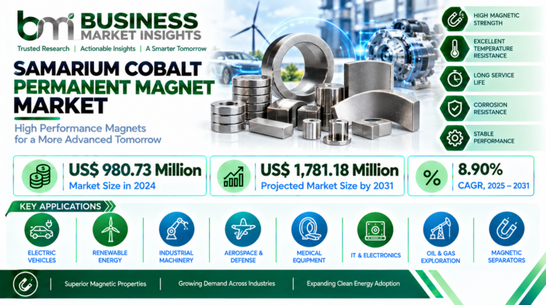 Samarium Cobalt Permanent Magnet Market to Reach US$ 1.78 Billion by 2031, Driven by Aerospace and Defense Demand