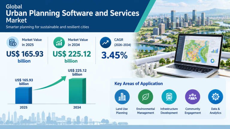 Urban Planning Software and Services Market To Reach US$ 225.12 billion by 2034